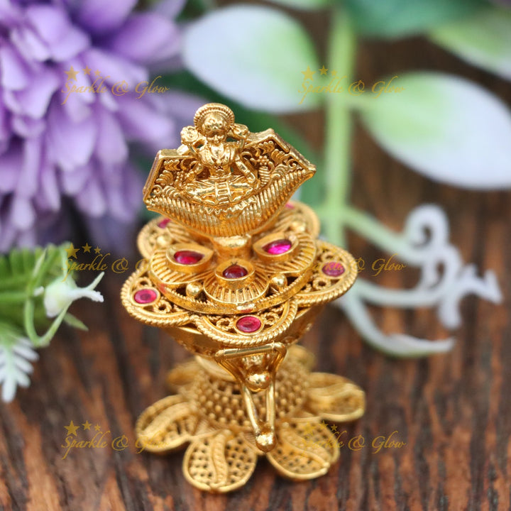 Exquisite Lakshmi Kumkum Box for Festive Occasions