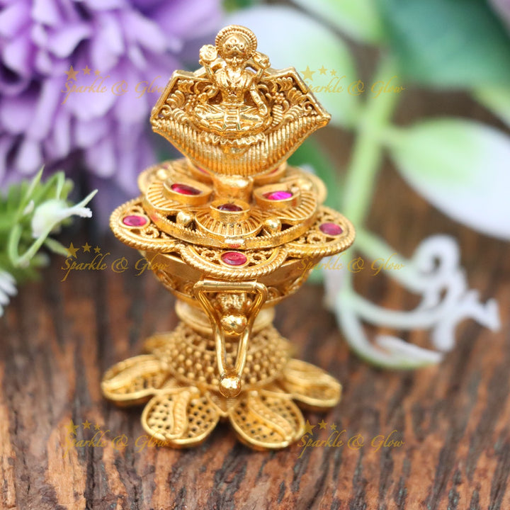 Exquisite Lakshmi Kumkum Box for Festive Occasions