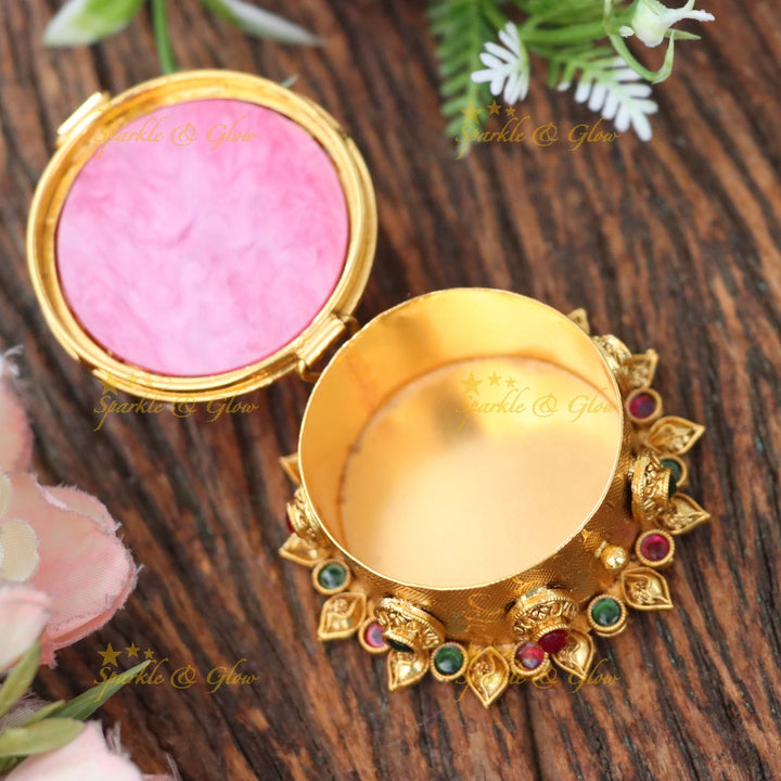 Exquisite Floral Kumkum Box – Perfect for Festive Occasions