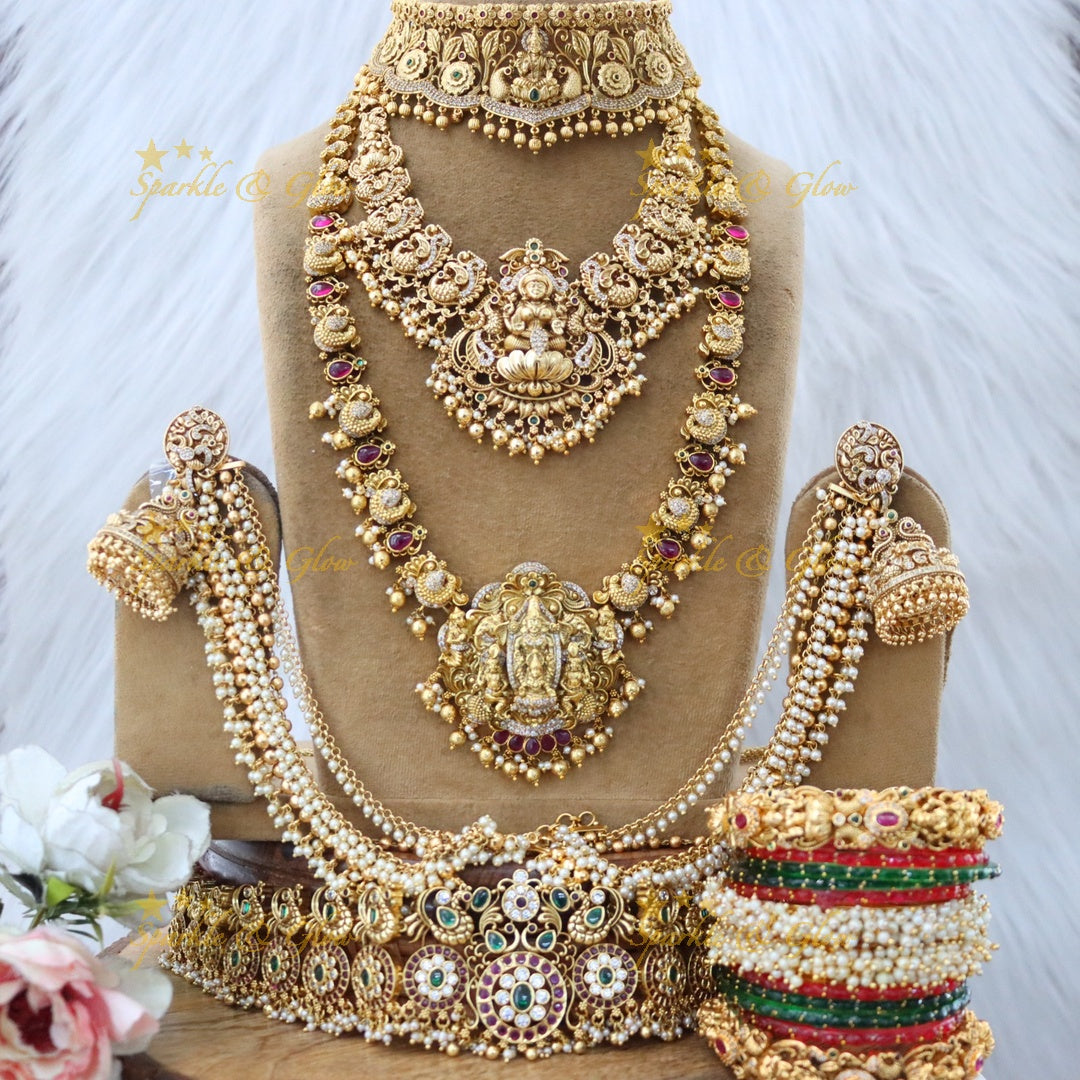 Exquisite Kundan Jadau Bridal Set - Elegance Redefined