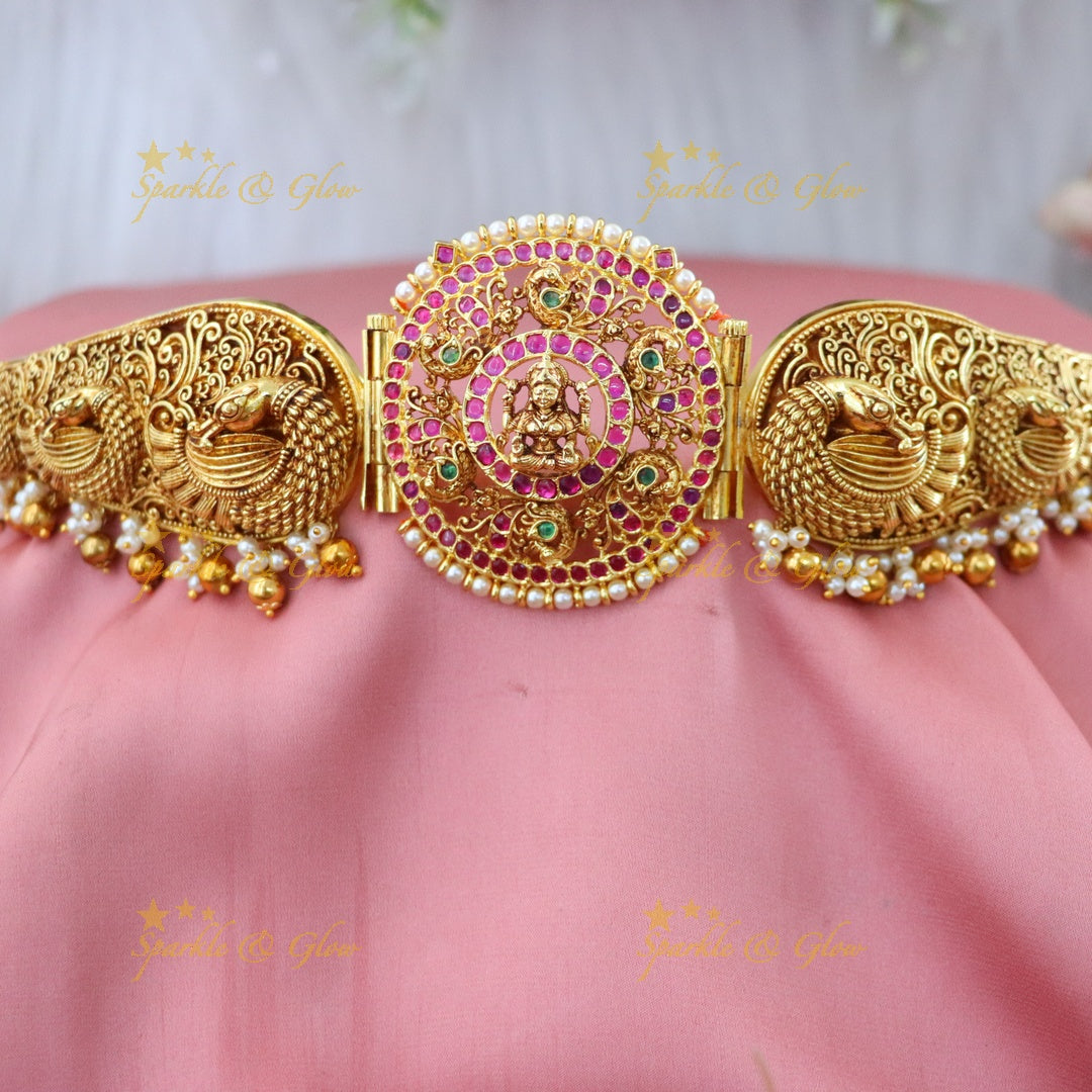 Exquisite Gold-Plated Temple Hip Belt for Special Occasions