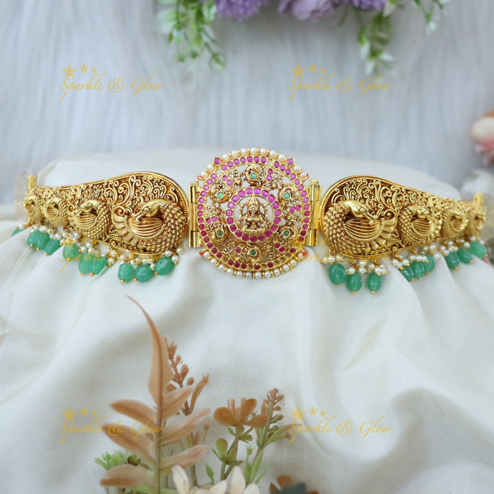 Exquisite Gold-Plated Temple Hip Belt for Special Occasions