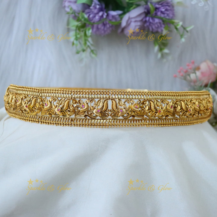 Exquisite Gold-Plated Hip Belt for Weddings & Festivals