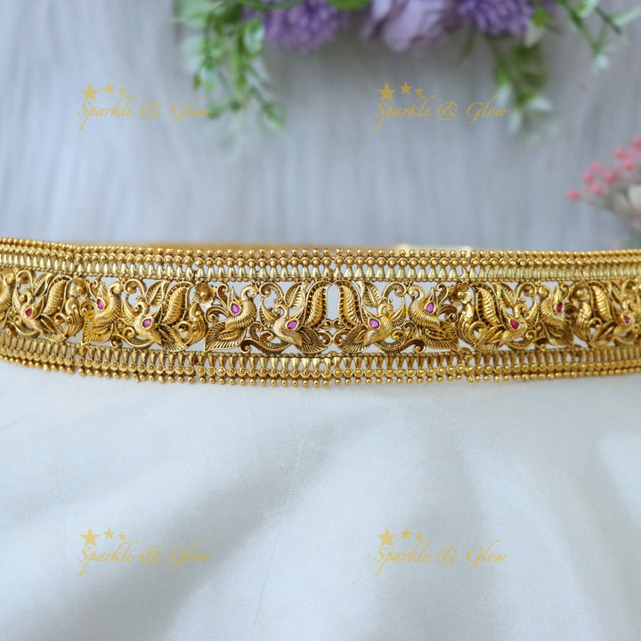 Exquisite Gold-Plated Hip Belt for Weddings & Festivals