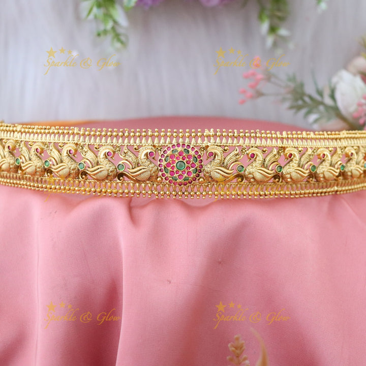Exquisite Gold-Plated Wedding Hip Belt for Festive Elegance