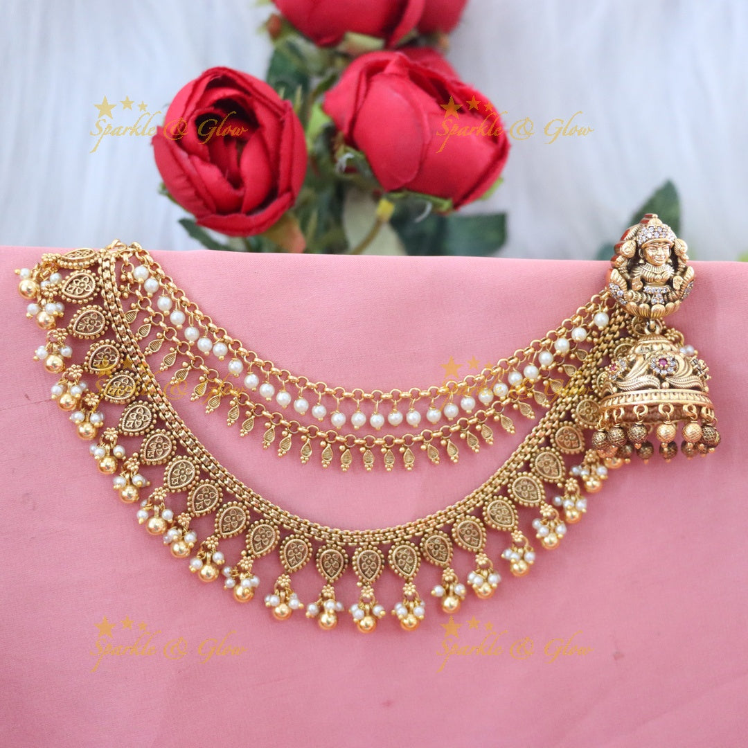 Bridal Jumukas Earchain Combo