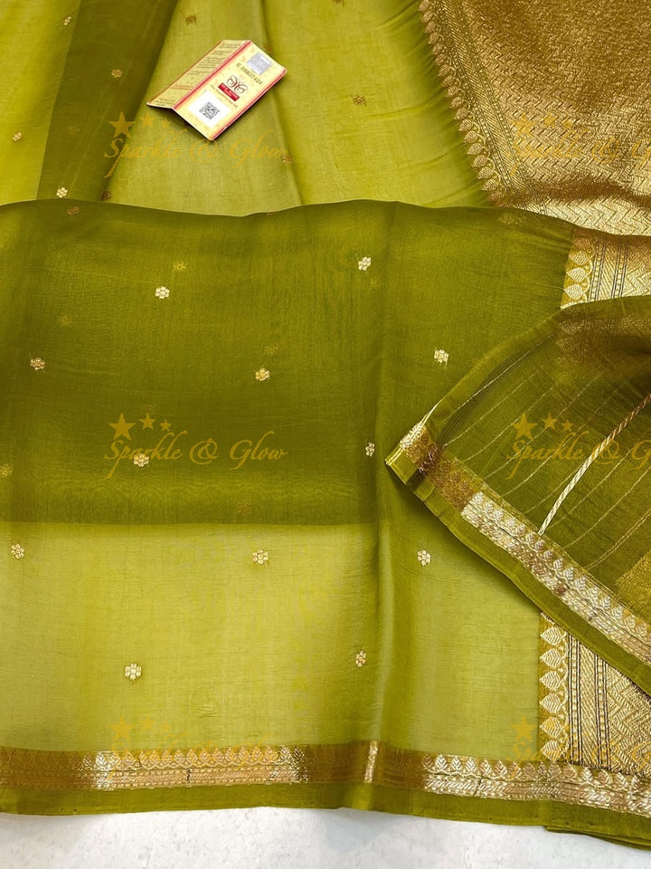 Elegant Banarasi Semi Kora Organza Saree - New Arrival