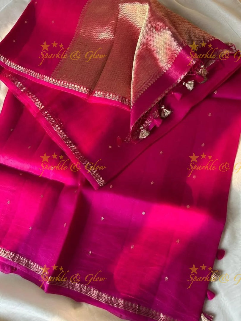 Elegant Banarasi Semi Kora Organza Saree - New Arrival
