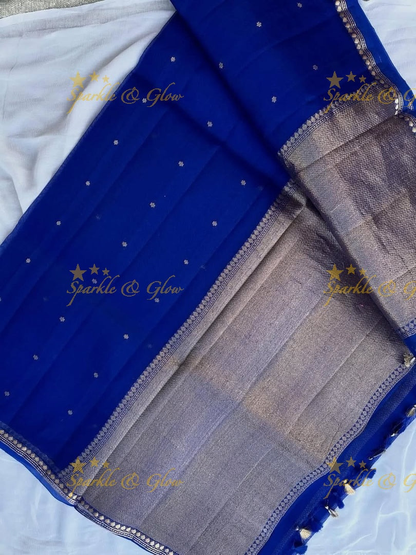 Elegant Banarasi Semi Kora Organza Saree - New Arrival