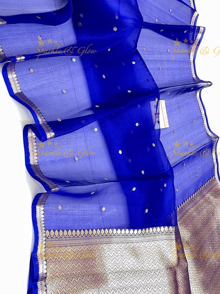 Elegant Banarasi Semi Kora Organza Saree - New Arrival