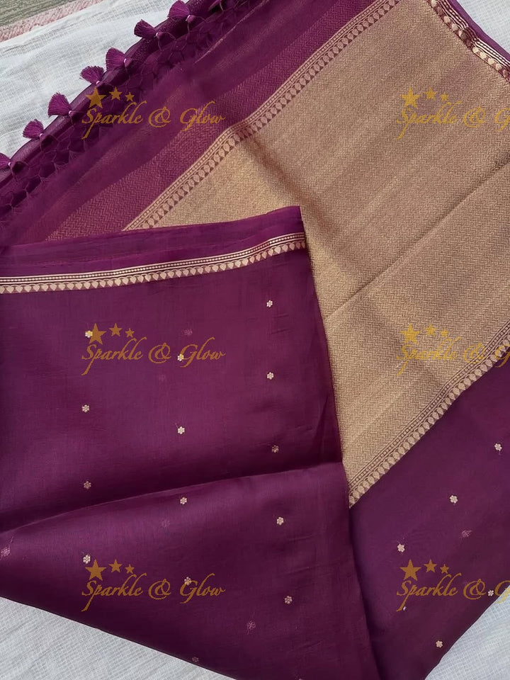 Elegant Banarasi Semi Kora Organza Saree - New Arrival
