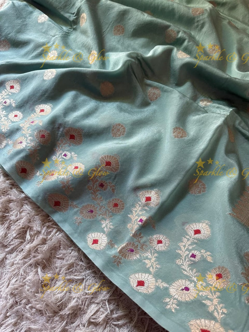 Luxury Banarasi Saree with Tissue Organza Fabric