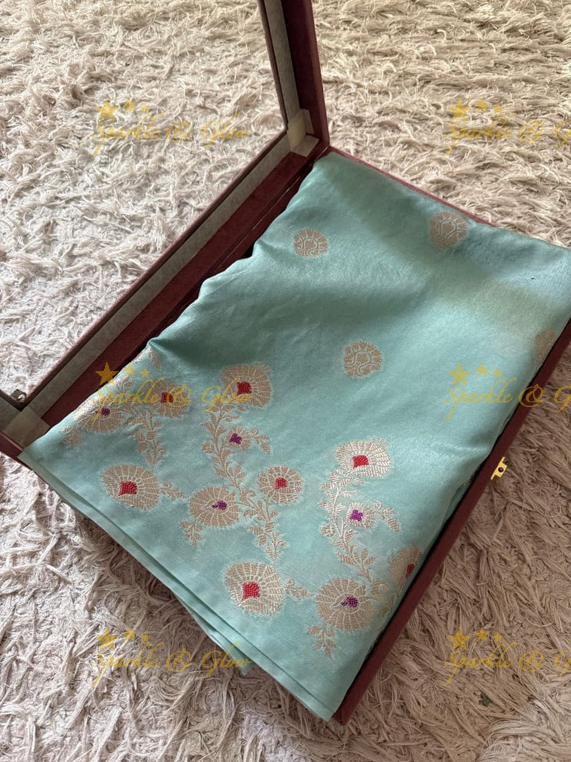 Luxury Banarasi Saree with Tissue Organza Fabric