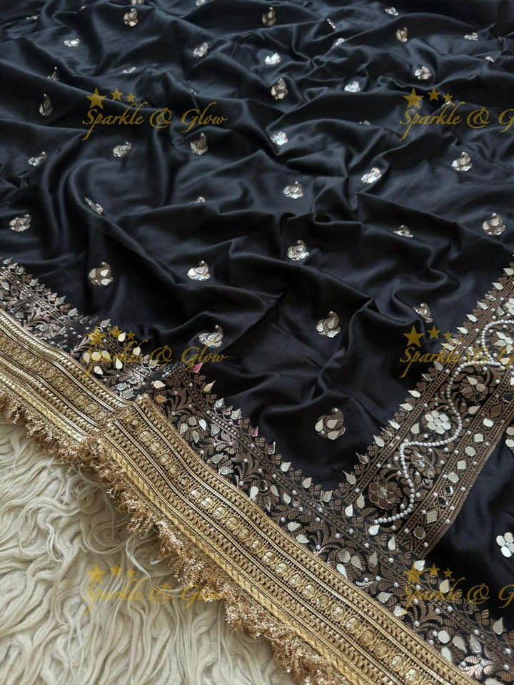 Timeless Banarasi Saree with Zari & Mirror Embellishments