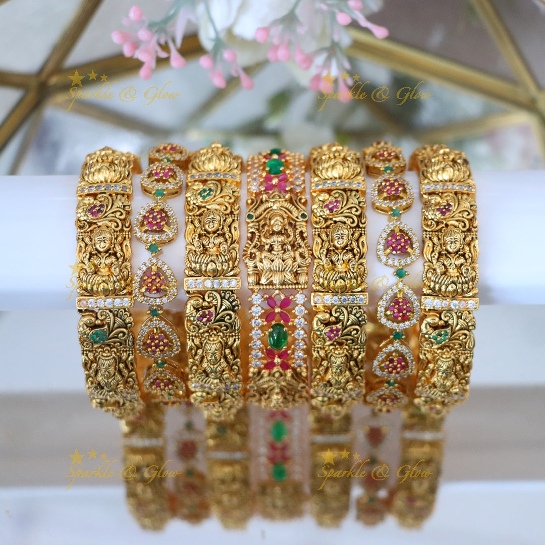 Lakshmi Floral Bangles - Perfect for Bridal Wear