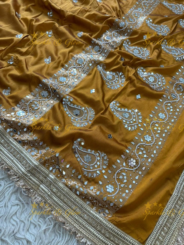 Elegant Banarasi Mirror Tissue Saree for Weddings