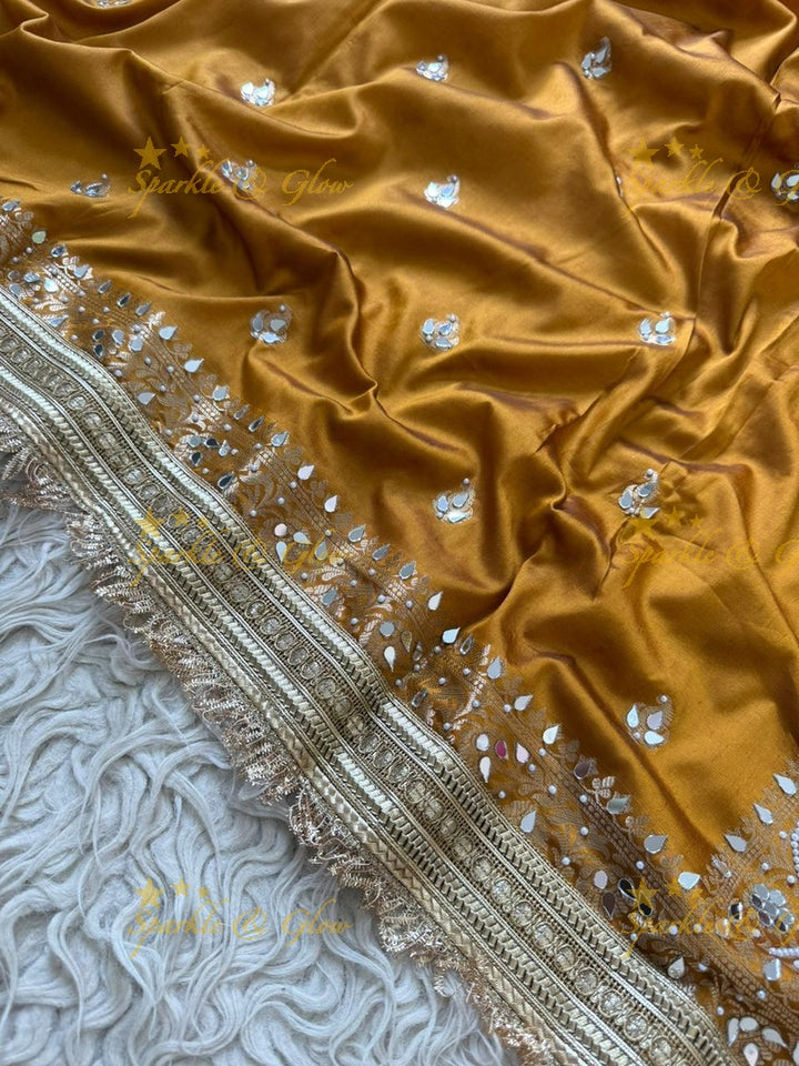 Elegant Banarasi Mirror Tissue Saree for Weddings