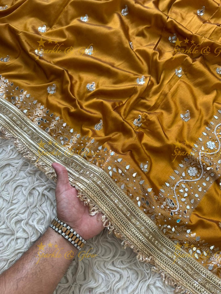 Elegant Banarasi Mirror Tissue Saree for Weddings