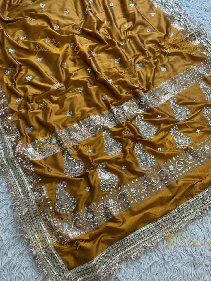 Elegant Banarasi Mirror Tissue Saree for Weddings