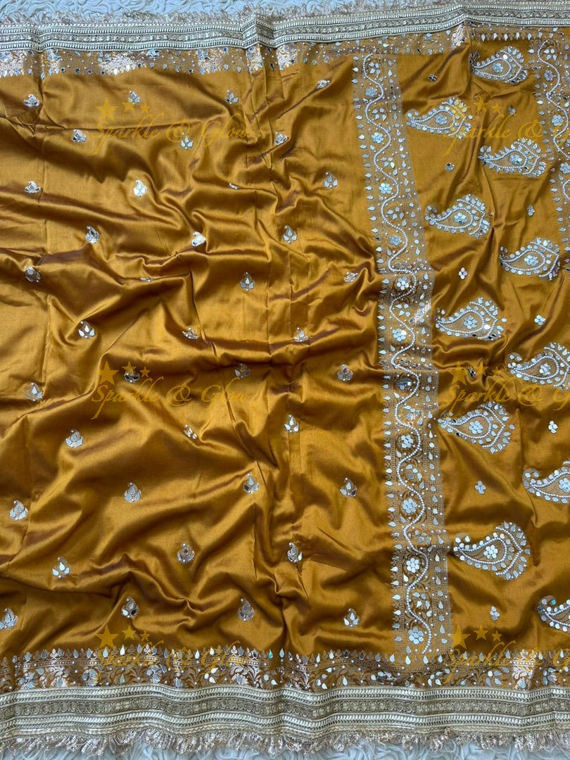 Elegant Banarasi Mirror Tissue Saree for Weddings