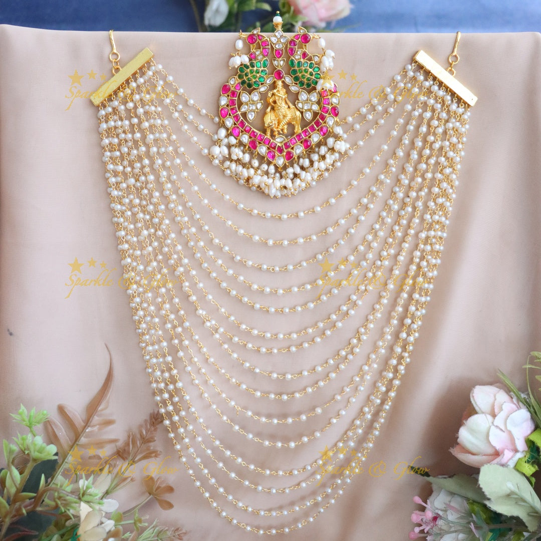 Elegant Jadau Kundan Krishna Earchain Set for All Occasions