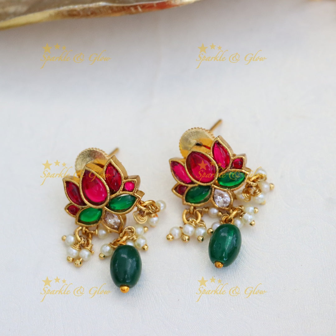 Stunning Gold-Plated Necklace & Earrings for Festive Elegance