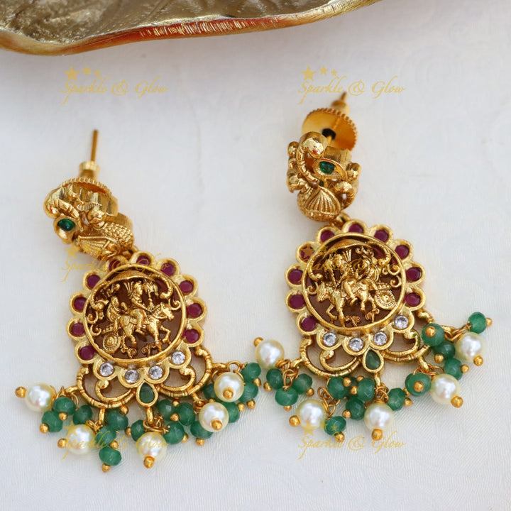 Stunning Gold-Plated Necklace Set - Festive Elegance