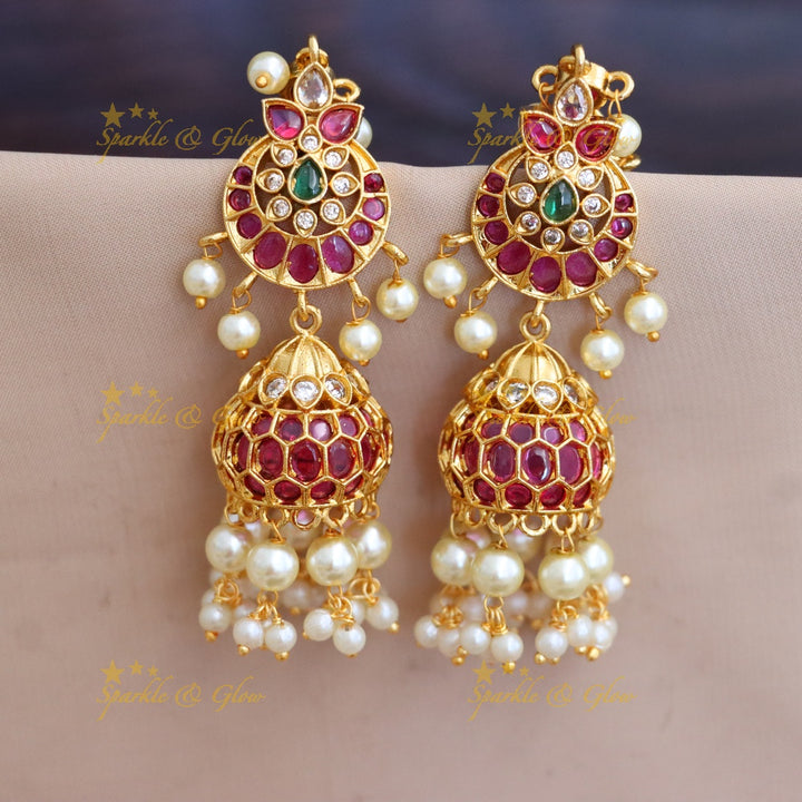 Exquisite Gold-Plated Jhumka Earring Collection