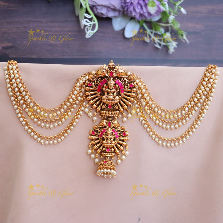 Exquisite Temple Gold Jadabilla for Bridal Elegance