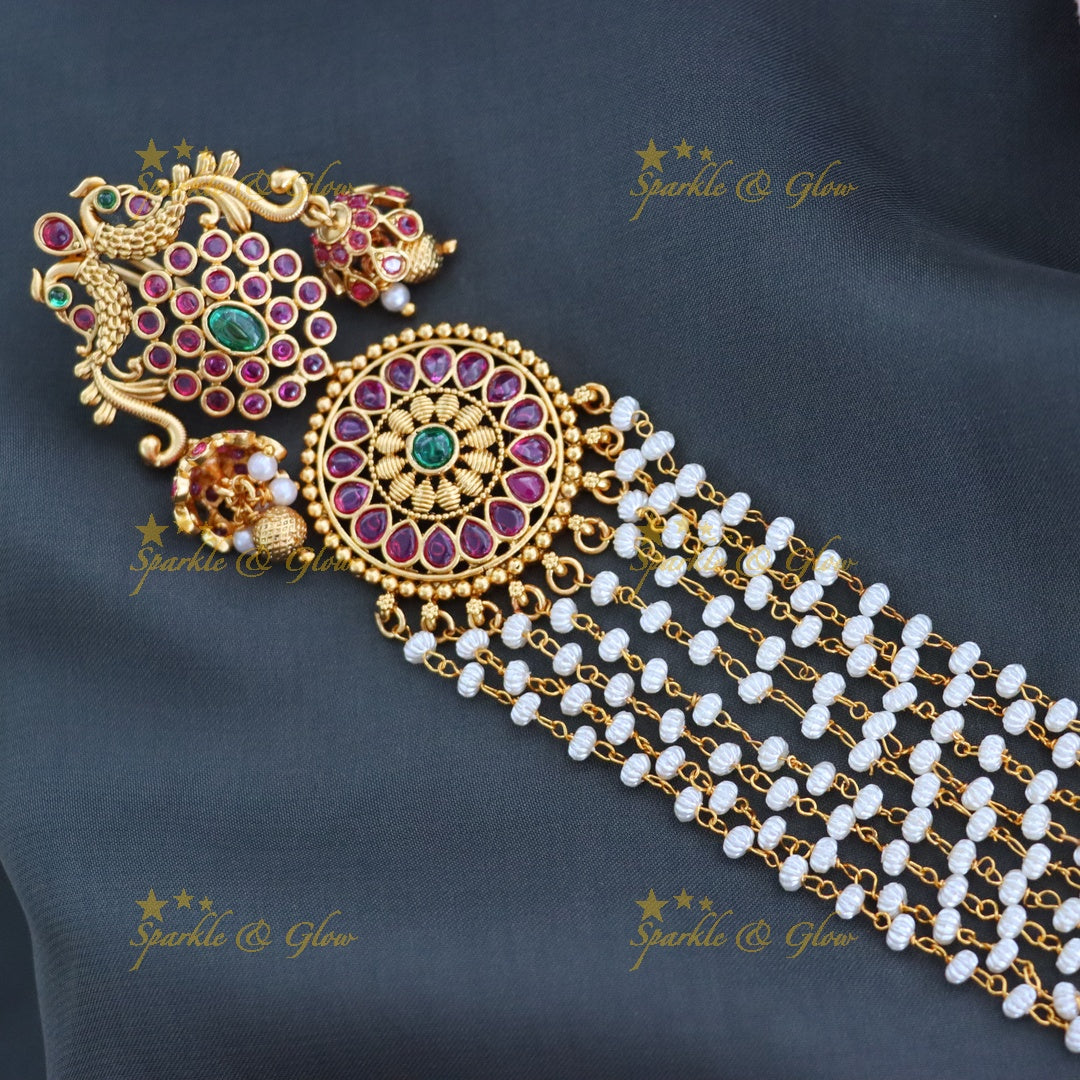 Exquisite Gold Jadabilla Hairpiece for Bridal Elegance