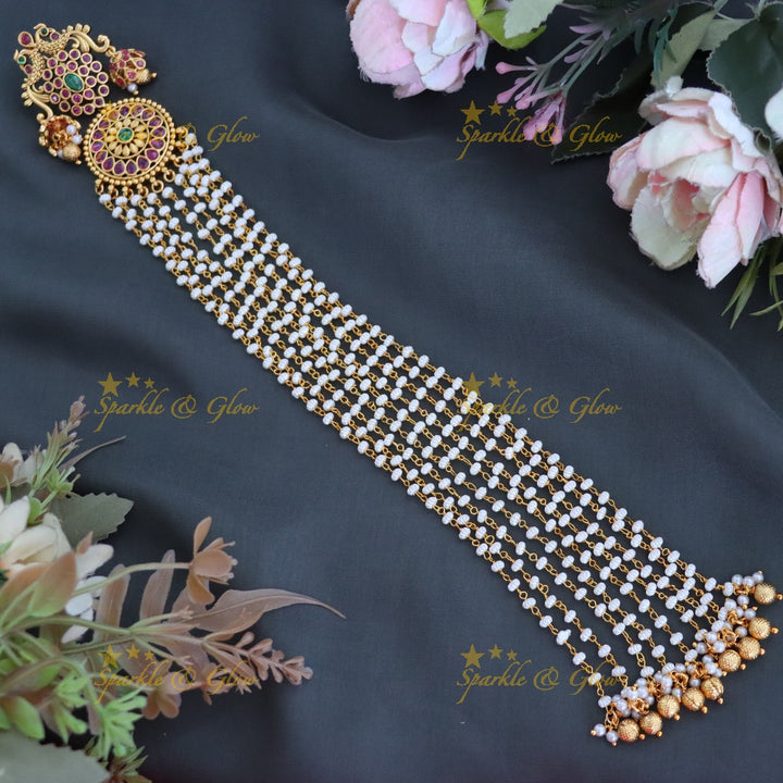 Exquisite Gold Jadabilla Hairpiece for Bridal Elegance