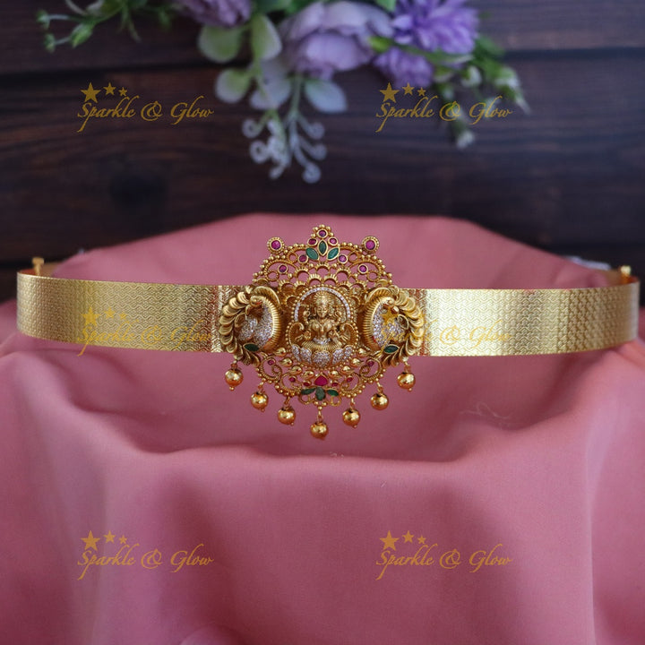Exquisite Gold Temple Hip Belt for Festive Occasions
