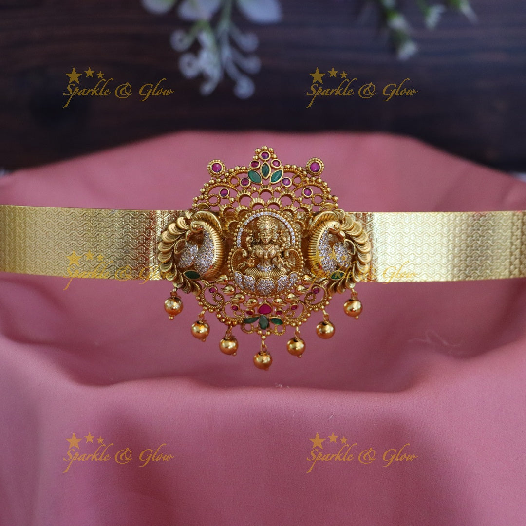 Exquisite Gold Temple Hip Belt for Festive Occasions