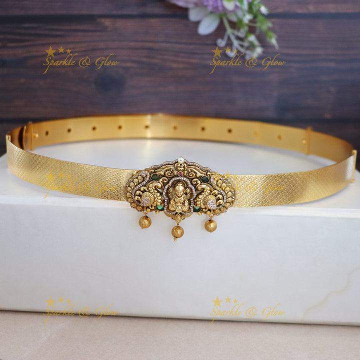Exquisite Indian Gold Temple Hip Belt - New Arrival
