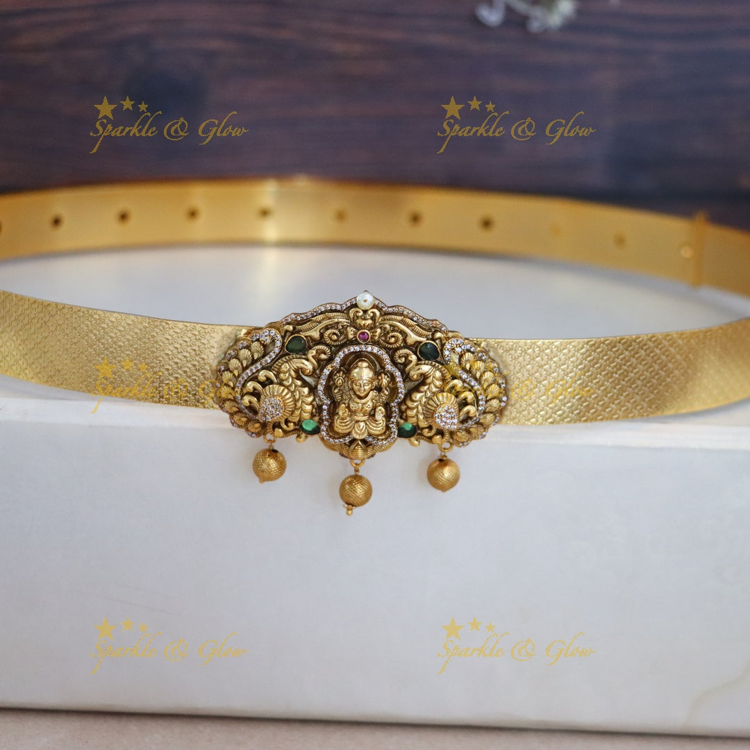 Exquisite Indian Gold Temple Hip Belt - New Arrival