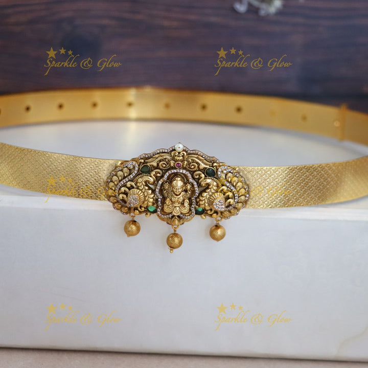 Exquisite Indian Gold Temple Hip Belt - New Arrival