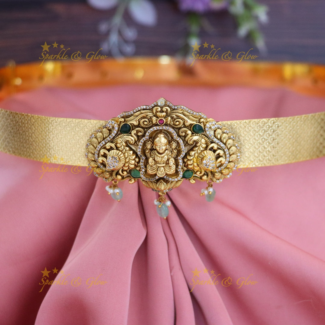Exquisite Indian Gold Temple Hip Belt - New Arrival