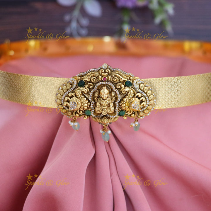 Exquisite Indian Gold Temple Hip Belt - New Arrival