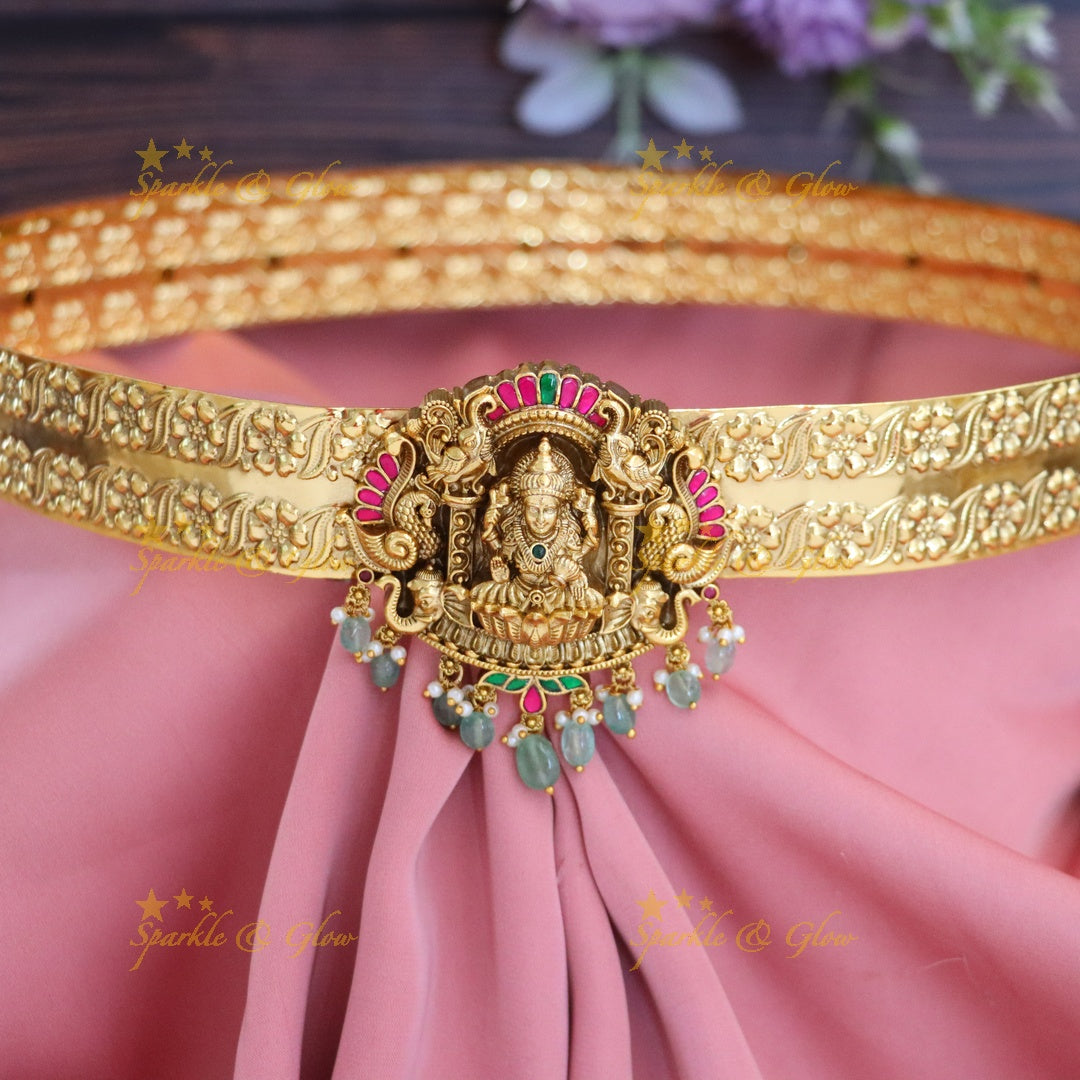 Premium Temple Design Gold Plated Hip Belt