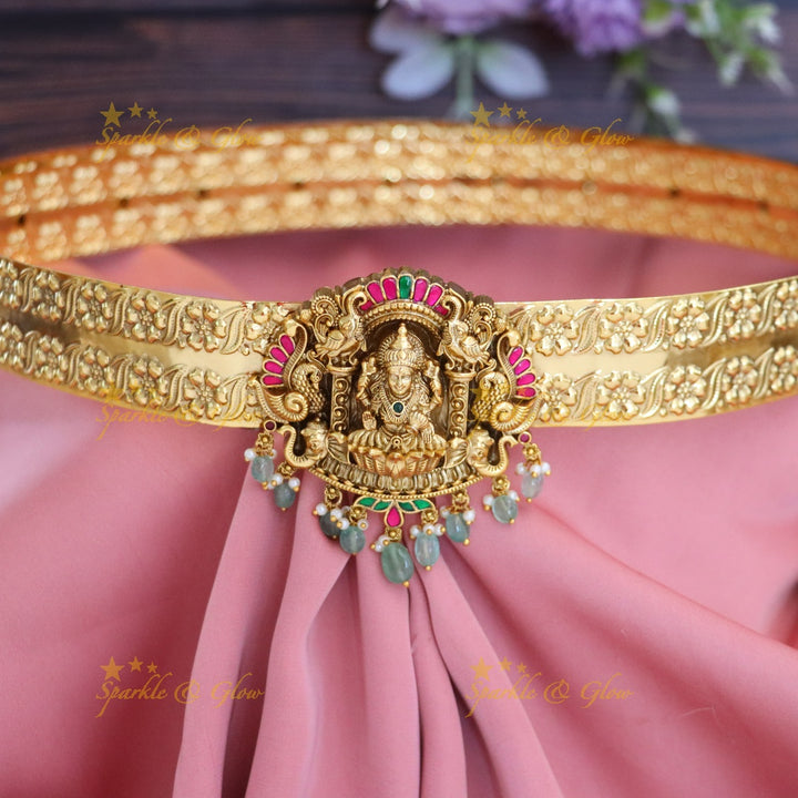 Premium Temple Design Gold Plated Hip Belt