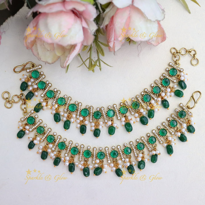 Stunning Victorian Pearl Earchain for Weddings