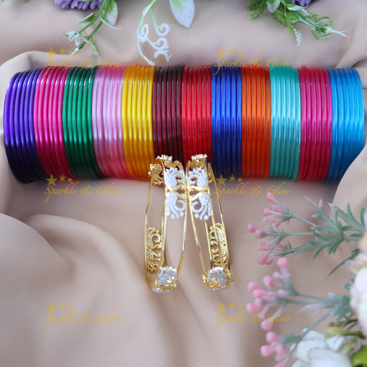 Multicolor Festive Bangles - Perfect for Weddings & Celebrations