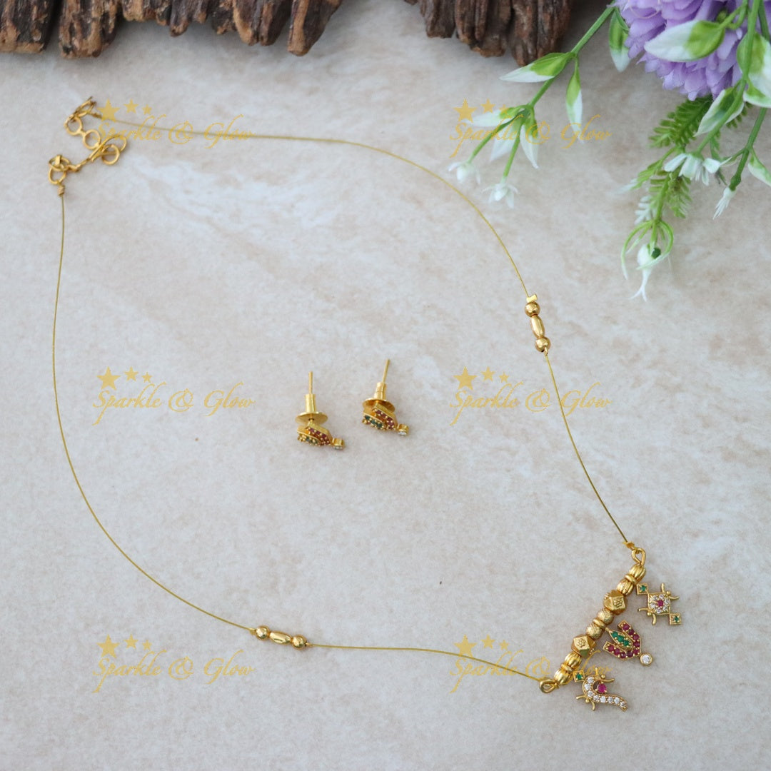 Exquisite Gold-Plated Short Necklace for Festive Glam
