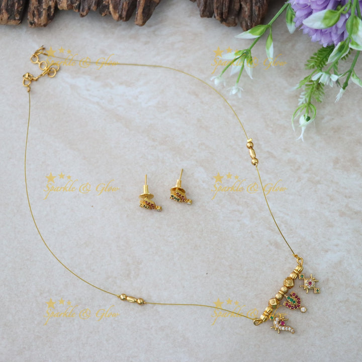 Exquisite Gold-Plated Short Necklace for Festive Glam