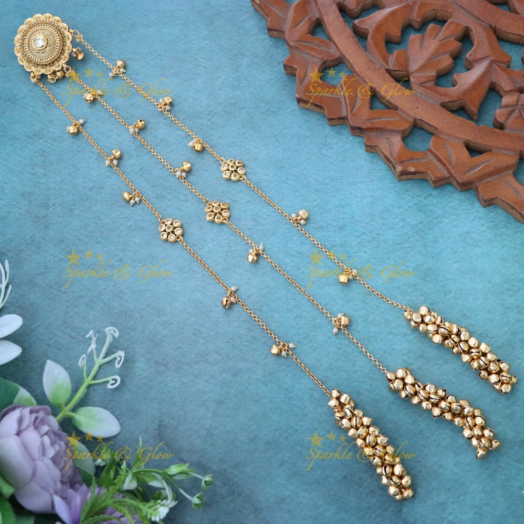 Elegant Gold Jadabilla Hair Accessory for Weddings