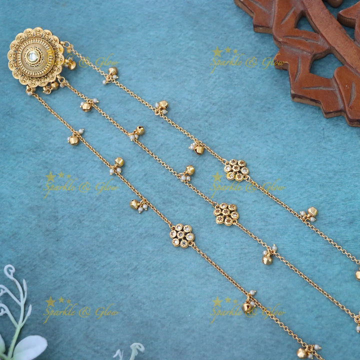 Elegant Gold Jadabilla Hair Accessory for Weddings