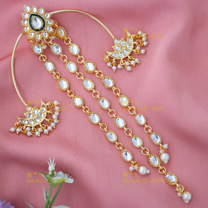 Exquisite Gold Jaadabilla Hair Accessory for Festive Elegance
