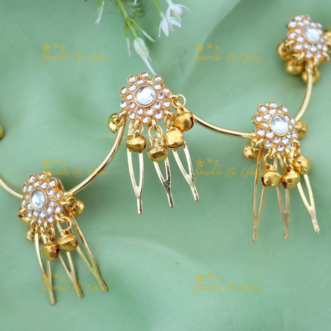 Elegant Gold Pearl Jadabilla Hair Ornament