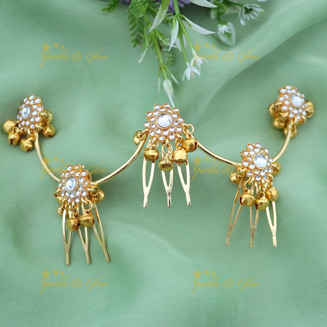 Elegant Gold Pearl Jadabilla Hair Ornament