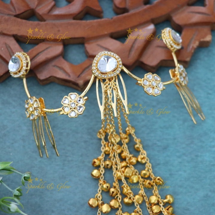 Exquisite Gold Plated Jadabilla Hair Jewellery